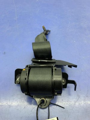 2018-2022 Ford Mustang Ebony (Black) Seat Belt Assembly - Rear, Left (Driver) (Used OEM)