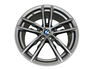 2018-2024 BMW X3 19x7.5 Style 698M Machined Silver Alloy Wheel (Used OEM)