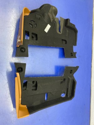 2016-2019 BMW 740i Tan Lower Dashboard Trim Cover Panel - Front (Used OEM)