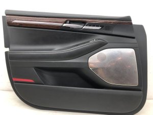 2017-2019 Genesis G90 Black Door Interior Trim Panel Assembly - Front, Left (Driver) (Used OEM)
