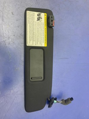 2003-2009 Audi A4 Black Sun Visor with Mirror - Front, Right (Passenger) (Used OEM)