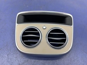 2014-2017 Mercedes-Benz S320 Beige Center Console Air Vent Trim Panel - Rear (Used OEM)