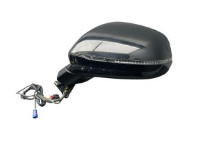 2017-2020 Bentley Bentayga Beluga (Black) Power Folding Door/Side View Mirror with Camera - Front, Left (Driver) (Used OEM)