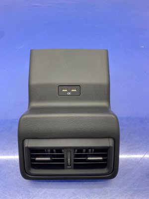 2023-2025 Mazda CX-50 Black Center Console Trim Panel with Air Vents and USB Ports - Rear (Used OEM)