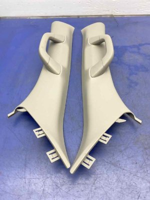 2022-2025 Jeep Wagoneer White A-Pillar Trim Panel Molding Set - Front (Used OEM)