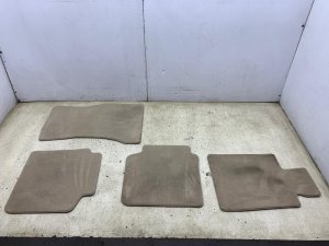 2016-2022 BMW 740i Beige Front and Rear Carpet Floor Mat Set (Used OEM)