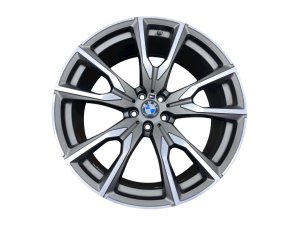 2019-2022 BMW X7 Gray 22x10.5 5 V-Spoke Machined Gray Alloy Wheel (Used OEM)
