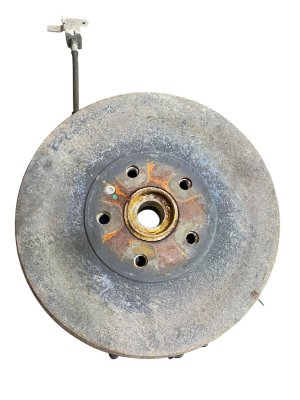 2022-2026 Audi Q4 e-tron Wheel Hub Knuckle Spindle Assembly with Brake Drum - Rear, Right (Passenger) (Used OEM)