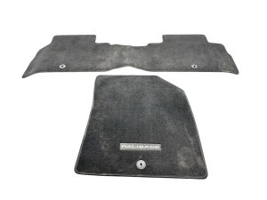 2020-2025 Hyundai Palisade Black Carpet Floor Mat Set - Front (Used OEM)