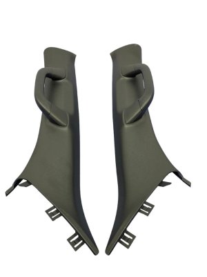 2022-2025 Jeep Wagoneer Black A-Pillar Interior Trim Panel Set - Front (Used OEM)