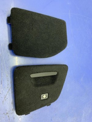 2016-2022 BMW 740i Black Trunk Side Carpet Trim Panel (Used OEM)
