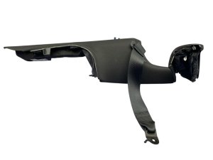  Tesla Model 3 Black Seat Belt Assembly with Trim - Rear, Right (Passenger) (Used OEM)