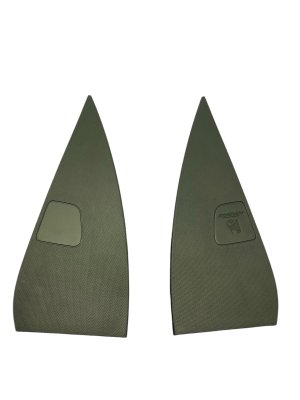 2021-2025 Ford Mustang Mach-E Black Dashboard End Cap Trim Panel Set - Front (Used OEM)