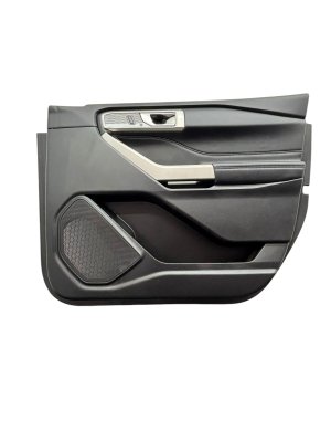 2021-2024 Ford Explorer Ebony (Black) Door Interior Trim Panel - Front, Right (Passenger) (Used OEM)