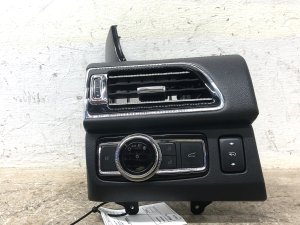 2018-2024 Lincoln Navigator Ebony (Black) Outer A/C Air Vent Grille with Headlight Switch - Front (Used OEM)