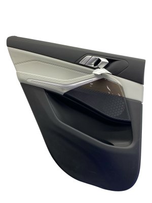 2019-2023 BMW X5 Black Door Interior Trim Panel - Front, Left (Driver) (Used OEM)