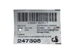 2014-2020 Mercedes-Benz S320 Suspension Level Sensor with Control Arm Set - Front (Used OEM)