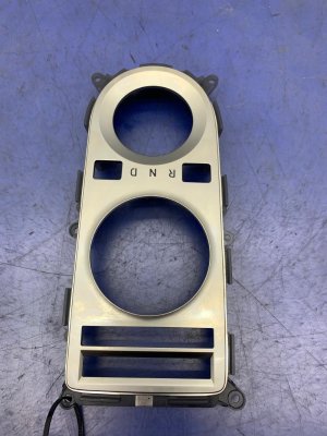2021-2023 Genesis GV80 Silver Center Console Gear Selector Trim Panel (Used OEM)