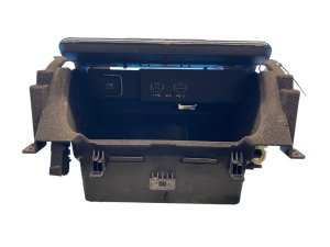 2022-2025 Jeep Wagoneer Black Center Console Storage Tray with Wireless Charger - Front (Used OEM)