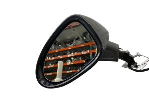 2017-2022 Porsche Macan Jet Black Power Blind Spot Sport Design Door/Side View Mirror - Front, Left (Driver) (Used OEM)