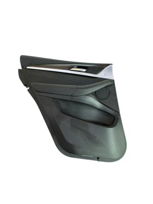 2018-2024 BMW X3 Black Door Interior Trim Panel - Rear, Left (Driver) (Used OEM)