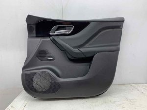 2017-2020 Jaguar F-Pace Black w/ Brown Door Interior Trim Panel Assembly - Front, Right (Passenger) (Used OEM)