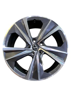 2024 Lexus RX450h Black 19x8 5-Spoke Machined Charcoal Alloy Wheel (Used OEM)