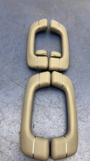 2017-2020 Genesis G80 Gray Front and Rear Interior Grab Handle Set (Used OEM)