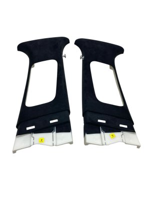2019-2025 Genesis G70 Black Upper B-Pillar Trim Panel Cover Set (Used OEM)