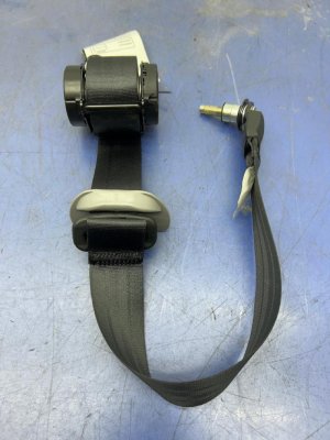 2017-2023 Honda Ridgeline Black Seat Belt Assembly - Rear, Right (Passenger) (Used OEM)