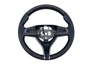 2014-2024 Maserati Quattroporte Steering Wheel with Switches and Carbon Fiber Inserts (Used OEM)