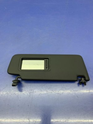2016-2025 Audi A4 Black Illuminated Sun Visor - Front, Right (Passenger) (Used OEM)