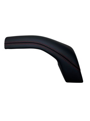 2025-2026 Ford Explorer Black Dashboard Trim Panel Leatherette with Red Stitching - Front (Used OEM)