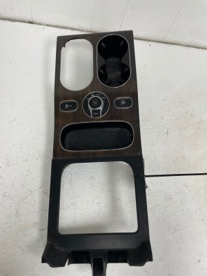 2014-2019 Bentley Flying Spur Beluga (Black) Center Console Upper Trim Panel and Shifter Bezel (Used OEM)