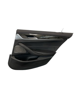 2021-2023 BMW 535i Black Door Interior Trim Panel - Rear, Right (Passenger) (Used OEM)