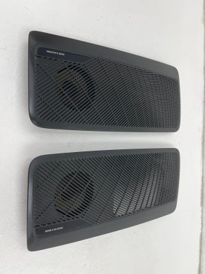 2017-2024 Audi A4 Door Shelf Cover with Speaker Grille - Front (Used OEM)