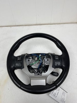 2021-2022 Lexus RC300 Black Heated Leather Steering Wheel with Paddle Shifters and Control Switches - Front (Used OEM)