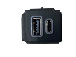 2023-2025 Dodge Hornet Rear Center Console Dual USB and USB-C Charging Port Hub Module (Used OEM)