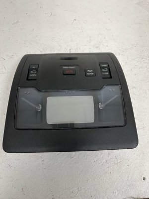 2017-2019 LEXUS RC F Overhead Console with Sunroof Control and Dome Light (Used OEM)