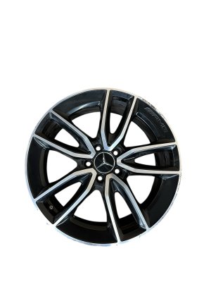 2020-2026 Mercedes-Benz CLA35 AMG Black 19x8.5 5 V-Spoke Machined Alloy Wheel (Used OEM)