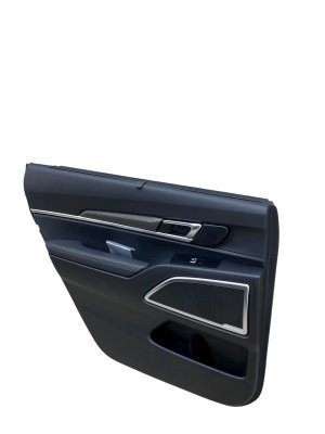 2023-2025 Kia Telluride Black Door Interior Trim Panel with Sunshade and Harman Kardon Audio - Rear, Left (Driver) (Used OEM)
