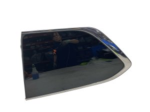 2011-2013 INFINITI QX56 Quarter Glass with Chrome Trim - Rear, Right (Passenger) (Used OEM)