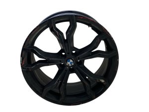 2020-2024 BMW X3 Black 21x9.5 5 Y-Spoke Machined Black Alloy Wheel - Front (Used OEM)
