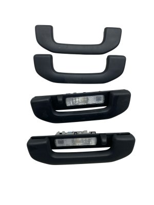 2012-2015 Mercedes-Benz ML350 Black Roof Grab Handle Assist Straps with Courtesy Lamps (Used OEM)