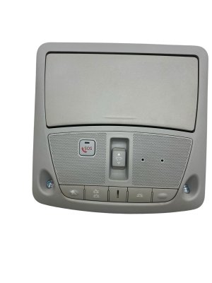 2019-2024 INFINITI QX80 Beige Overhead Console with Dome Light and Sunroof Switch - Front (Used OEM)