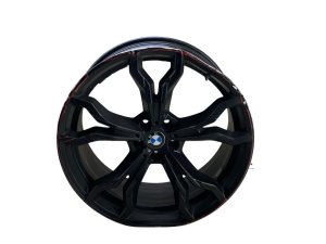 2020-2024 BMW X3 Black 21x9.5 5 Y-Spoke Machined Black Alloy Wheel - Front (Used OEM)