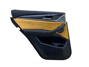 2018-2024 BMW X3 Beige Door Interior Trim Panel without Sunshade - Rear, Left (Driver) (Used OEM)