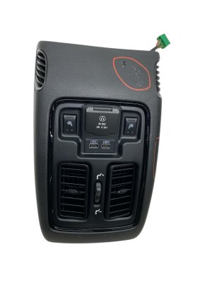 2021-2026 Dodge Durango Center Console Trim Panel with USB and Seat Heater Switches - Rear (Used OEM)