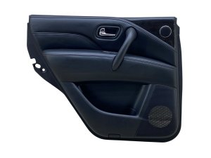 2018-2021 INFINITI QX80 Black Door Interior Trim Panel with Technology Package - Rear, Left (Driver) (Used OEM)