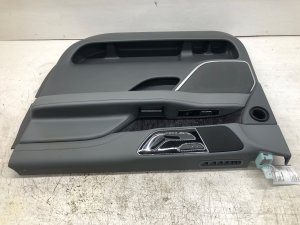 2018-2019 Lincoln Navigator Gray Door Interior Trim Panel with Revel Audio and 10-Way Seat Controls - Front, Right (Passenger) (Used OEM)